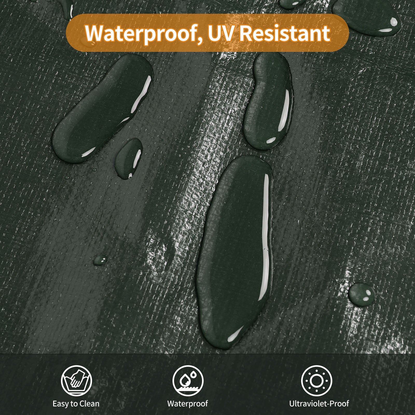 8' x 30' Heavy Duty Tarp Waterproof 2Pack 5Mil Thick Tarpaulin