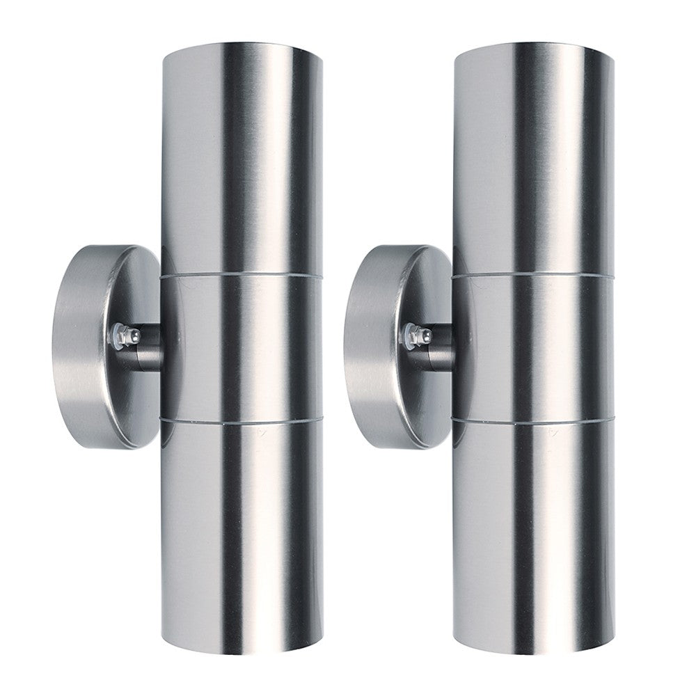 Outdoor Wall Sconce Porch Light 2-Pack Stainless Steel Exterior Wall Lights