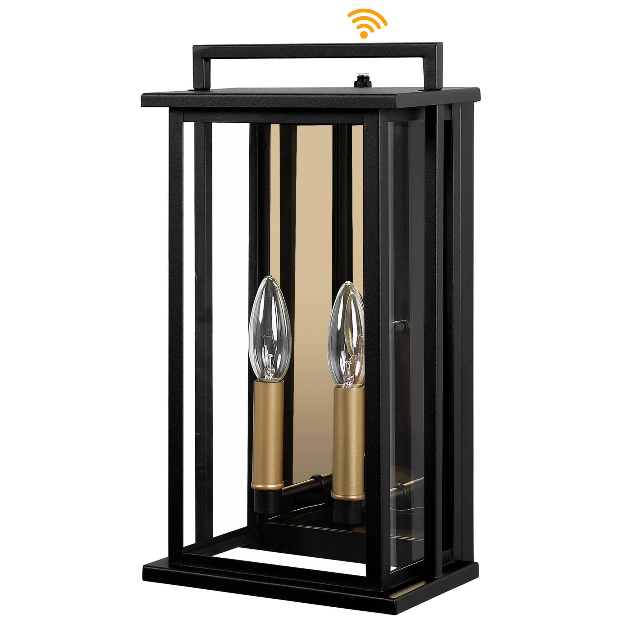 Outdoor Wall Lights 2-Light Dusk to Dawn 15.3" H Waterproof Wall Mounted Lamp