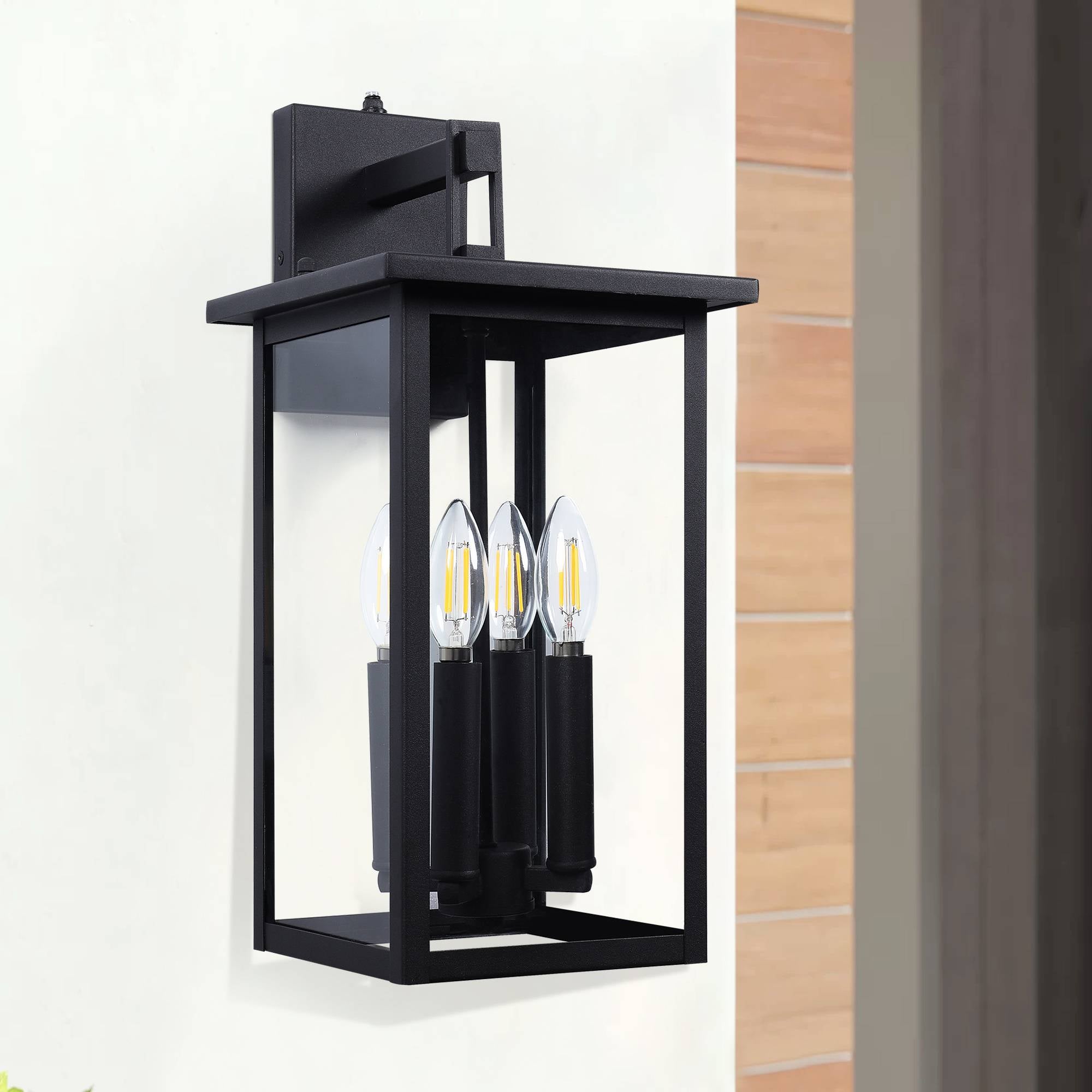 4-Light Outdoor Wall Light Large 17.3" H