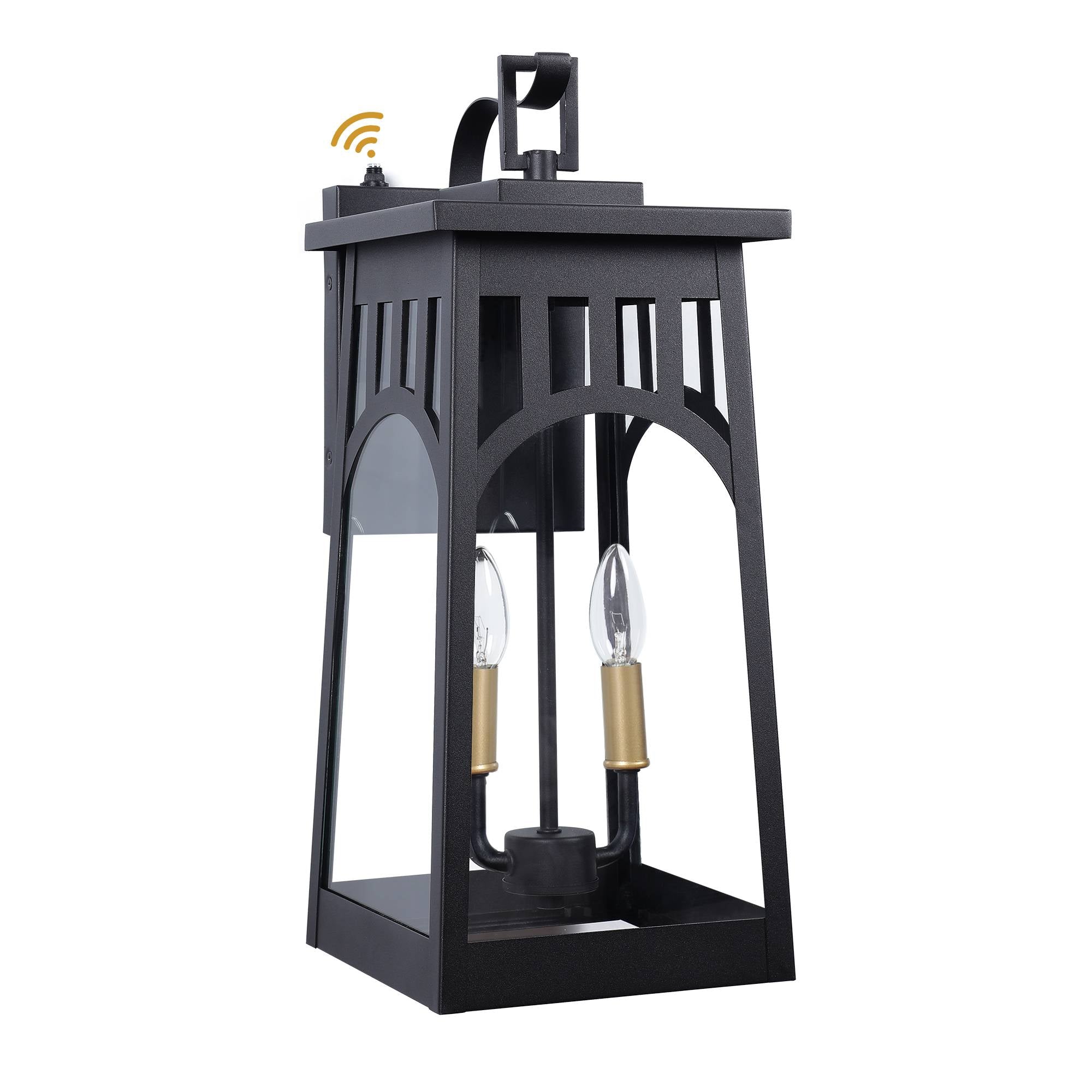 Large Outdoor Wall Mount Lamp 19.4" H 2-Light