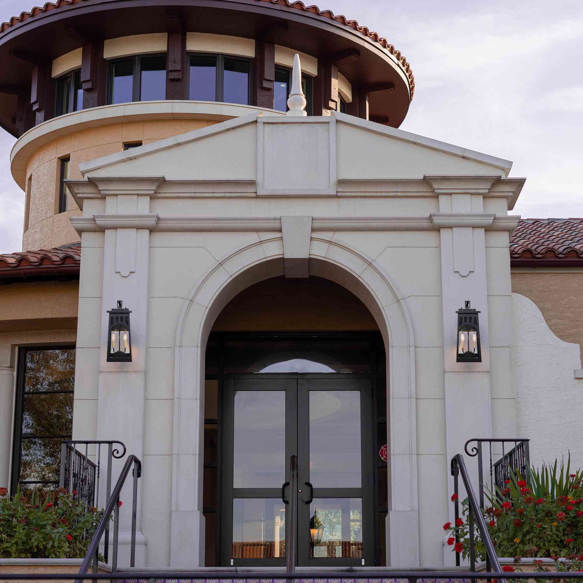 Large Outdoor Wall Mount Lamp 19.4" H 2-Light