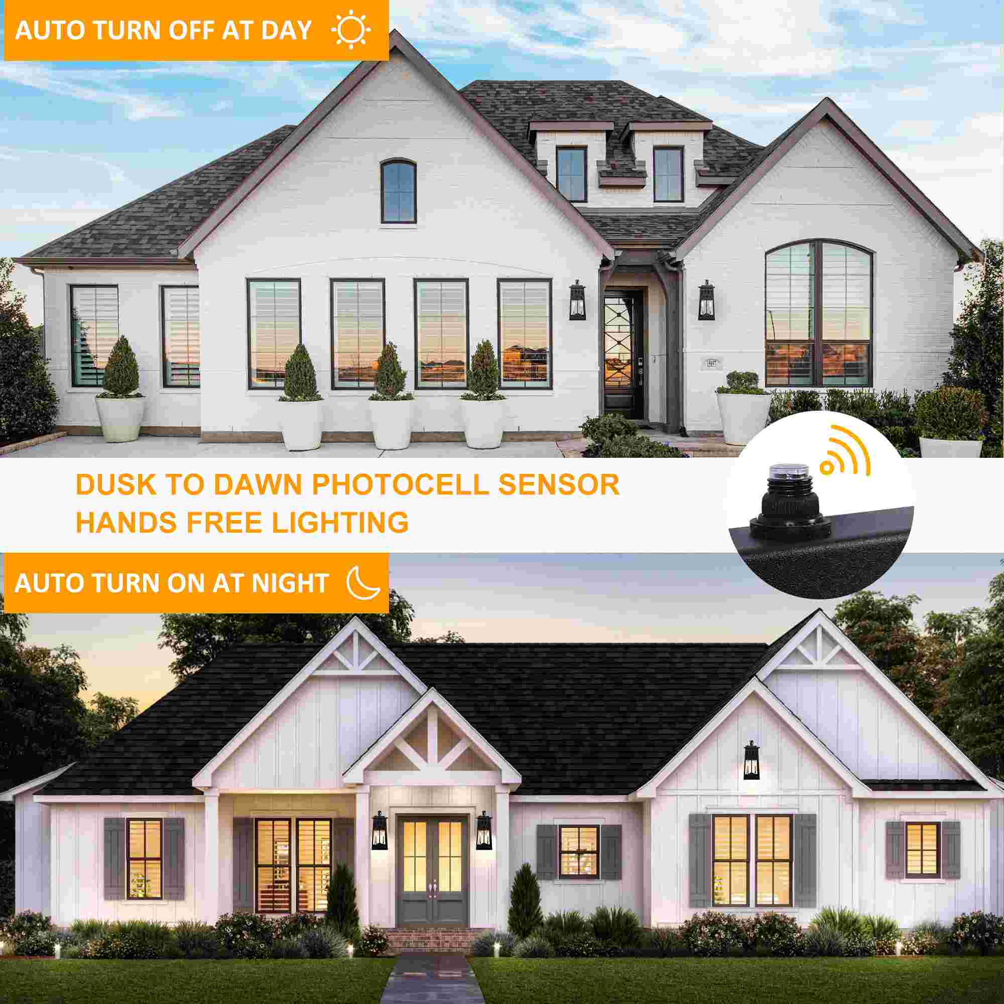 Large Outdoor Wall Mount Lamp 19.4" H 2-Light