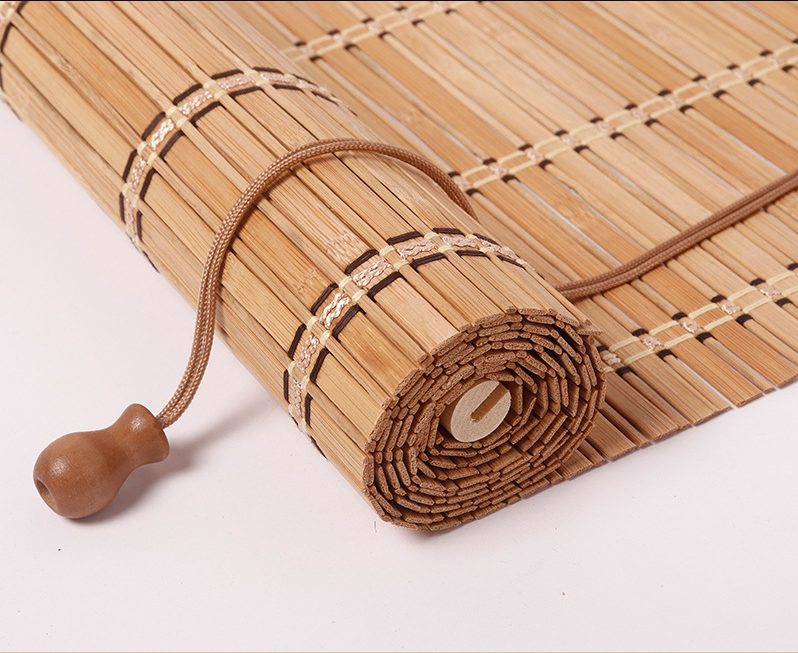 Bamboo Roman Shades Light Filtering Roller Window Blinds