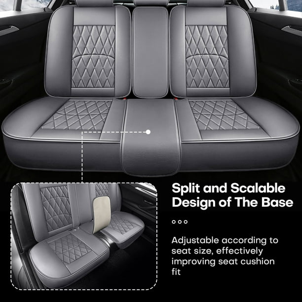 Universal Car Seat Covers 5 Seats Full Set Automotive Leather Protector