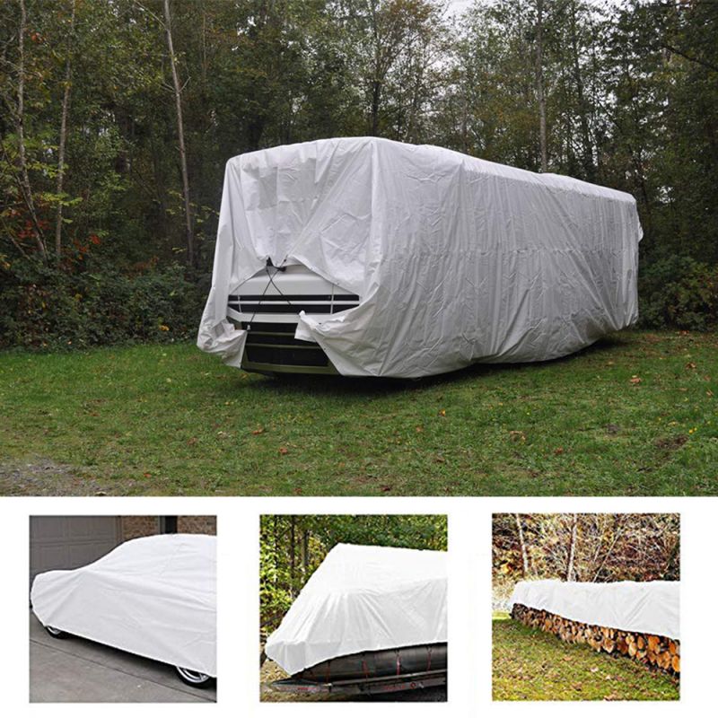 White Waterproof Poly Tarp 12mil