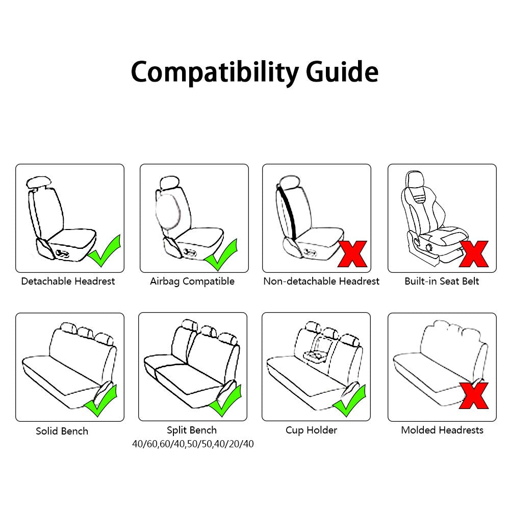 Car Seat Cover with 2 Pillows