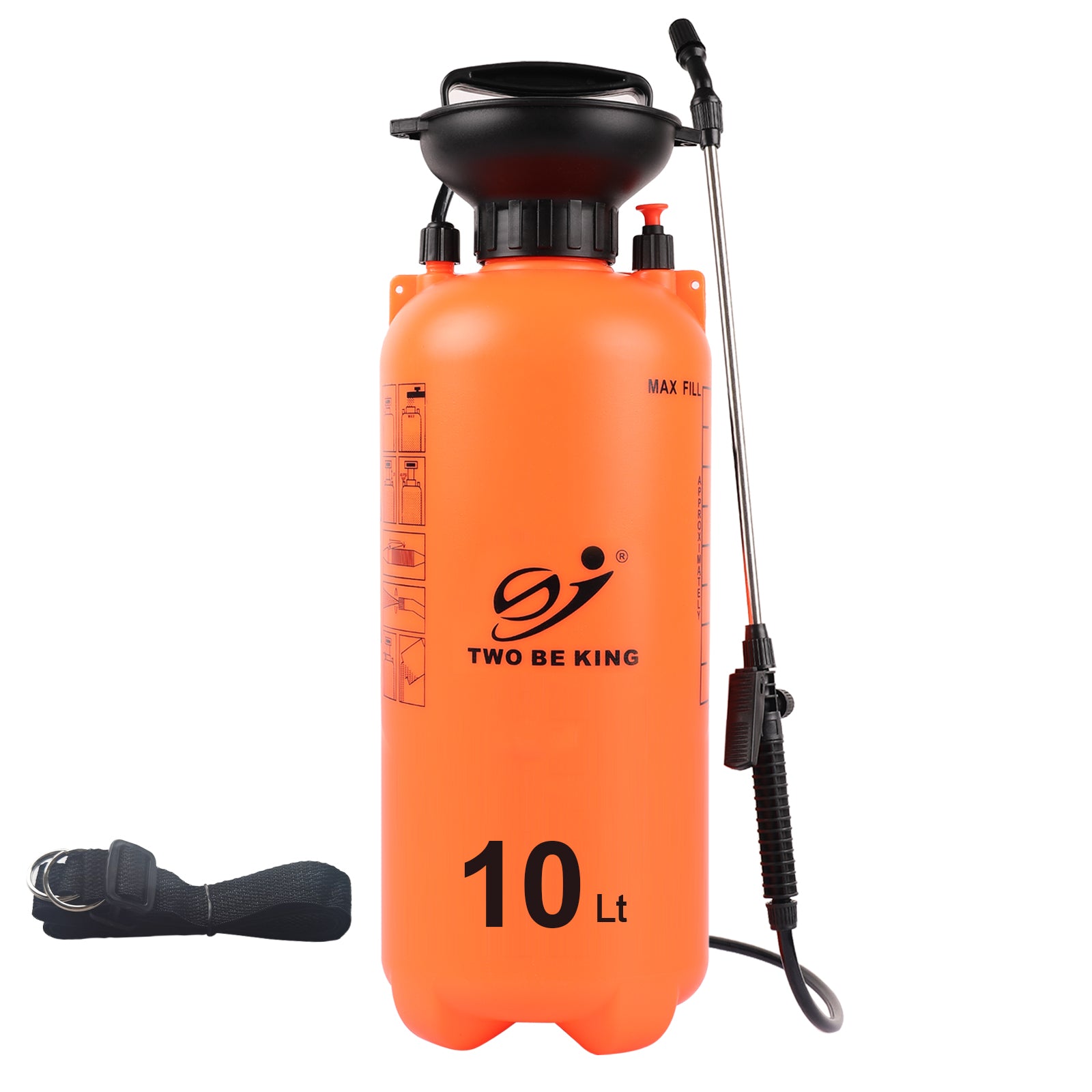 2-Gallon Lawn and Garden Pump Sprayer with Shoulder Strap