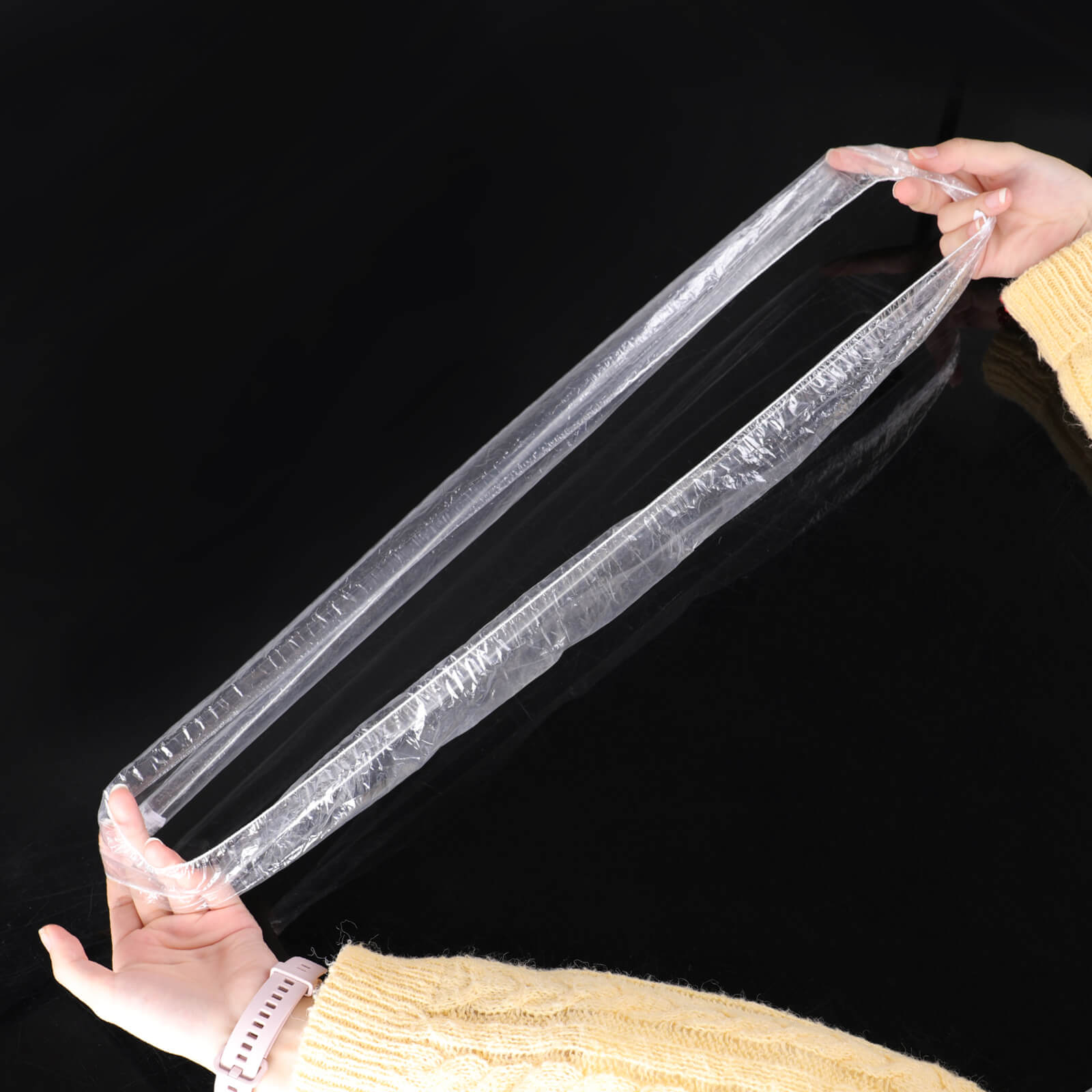 Elastic 100pcs Disposable Plastic Car Steering Wheel Cover