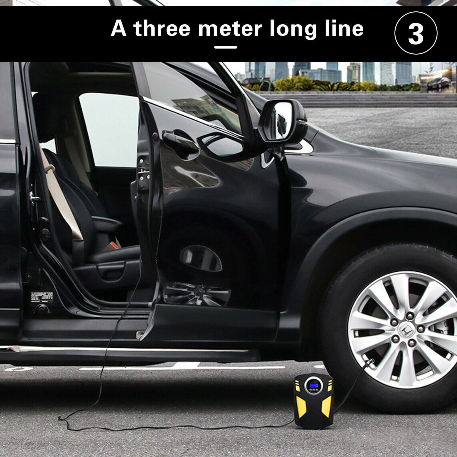 12V Portable Car Tyre Air Inflator long line