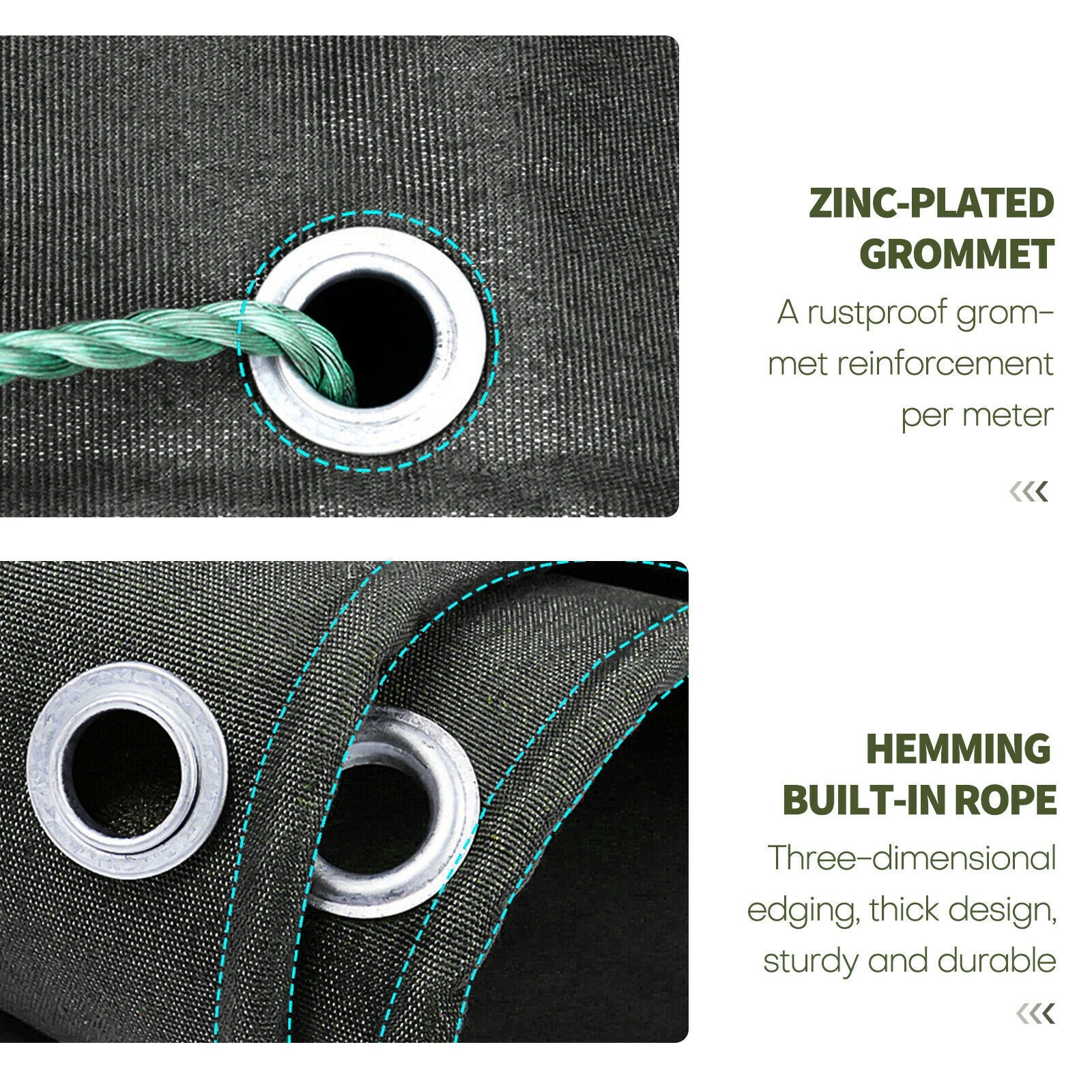 19.4oz Canvas Tarp detail feature