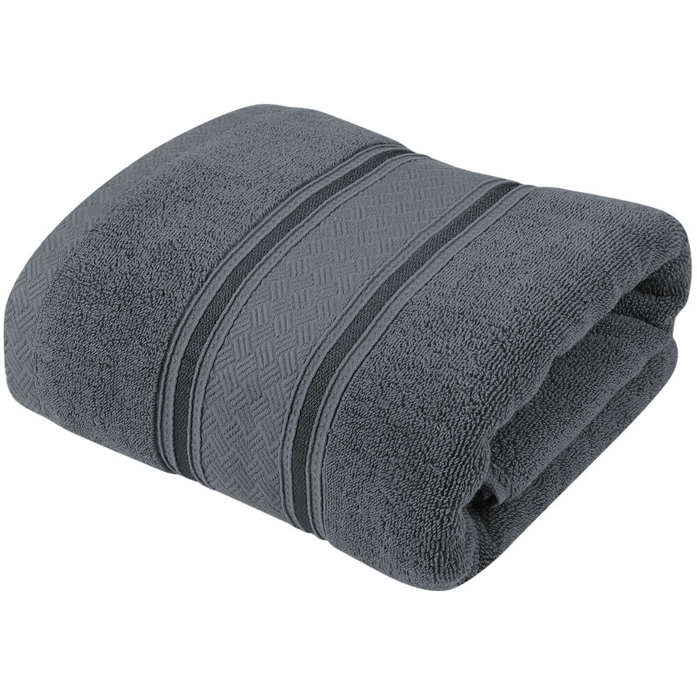 Gray Cotton Bath Towel