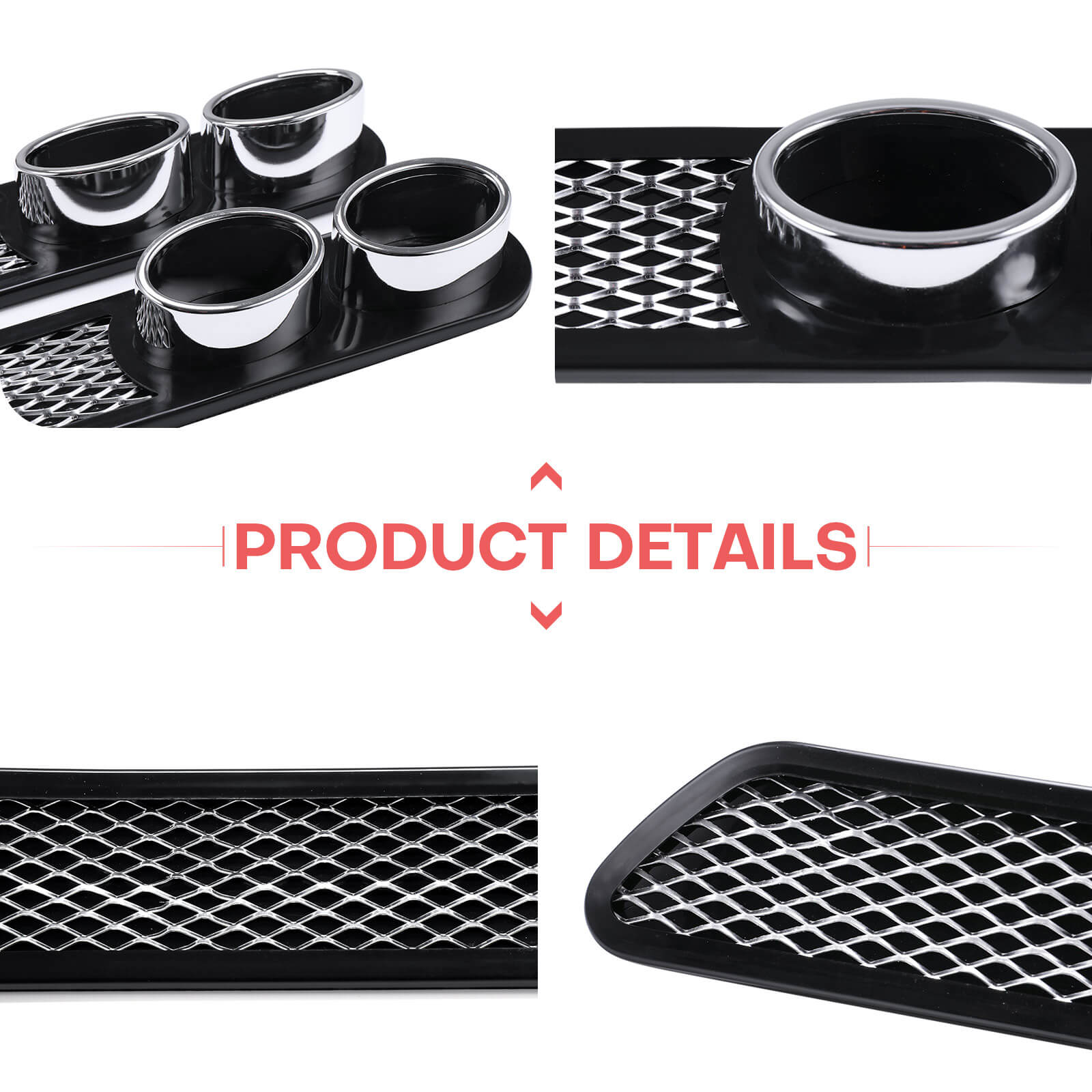 Universal Exhaust Pipe Mufflers Cover, 2 Pcs - BCBMALL