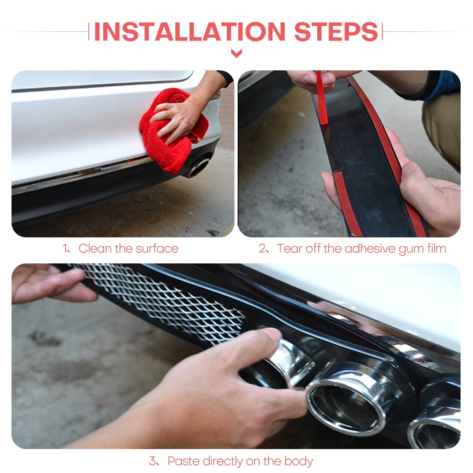 Universal Exhaust Pipe Mufflers Cover, 2 Pcs - BCBMALL