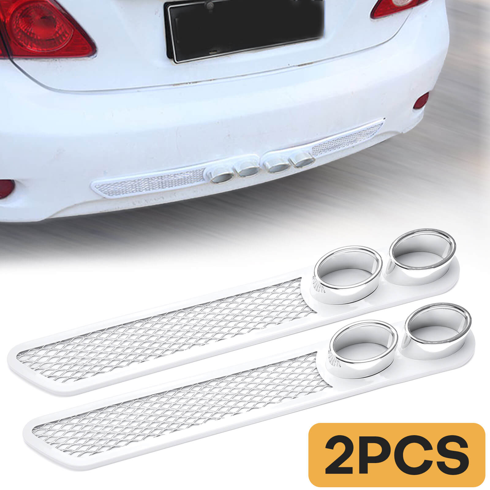 Universal Exhaust Pipe Mufflers Cover, 2 Pcs - BCBMALL