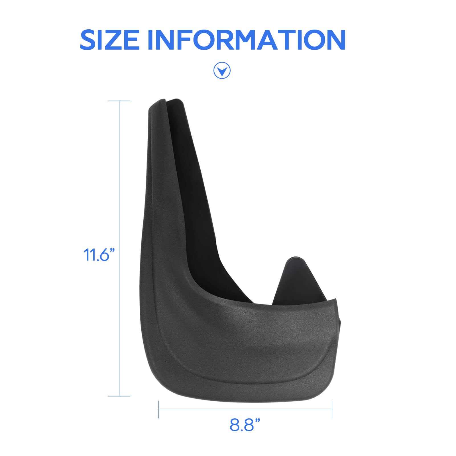 2pcs Universal Car Front Rear Splash Guards with Screws - BCBMALL