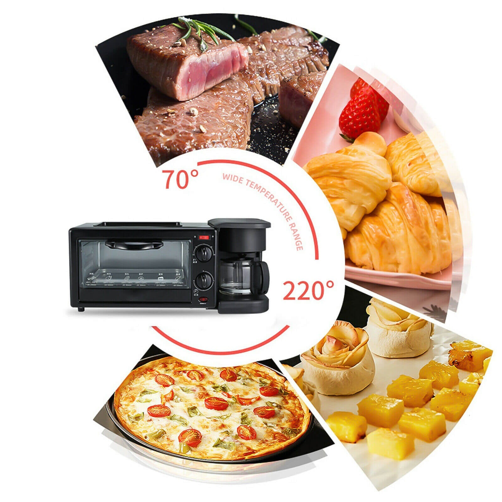 3 in 1 Breakfast Machine multiusage