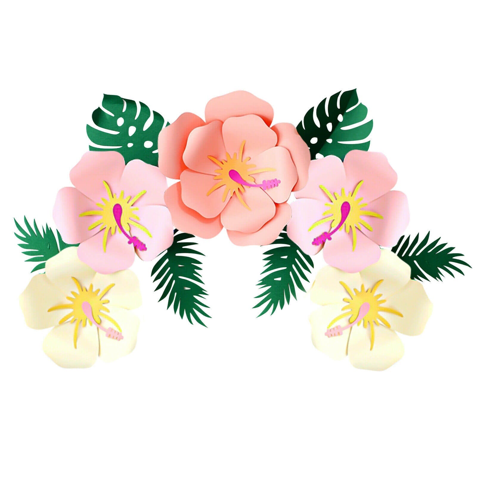 3D Paper Flower Decoration pink