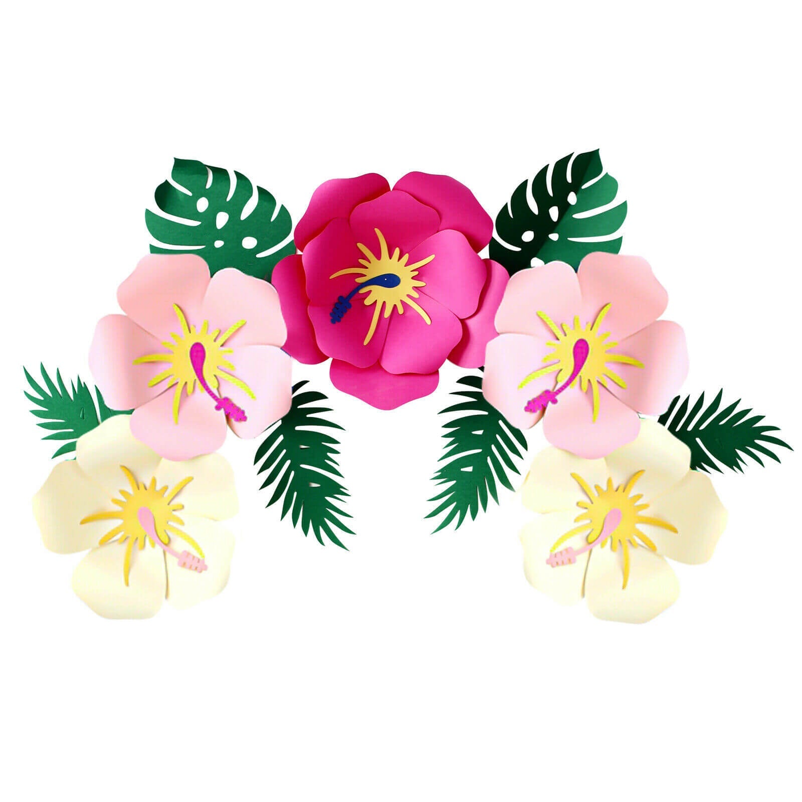 3D Paper Flower Decoration purple