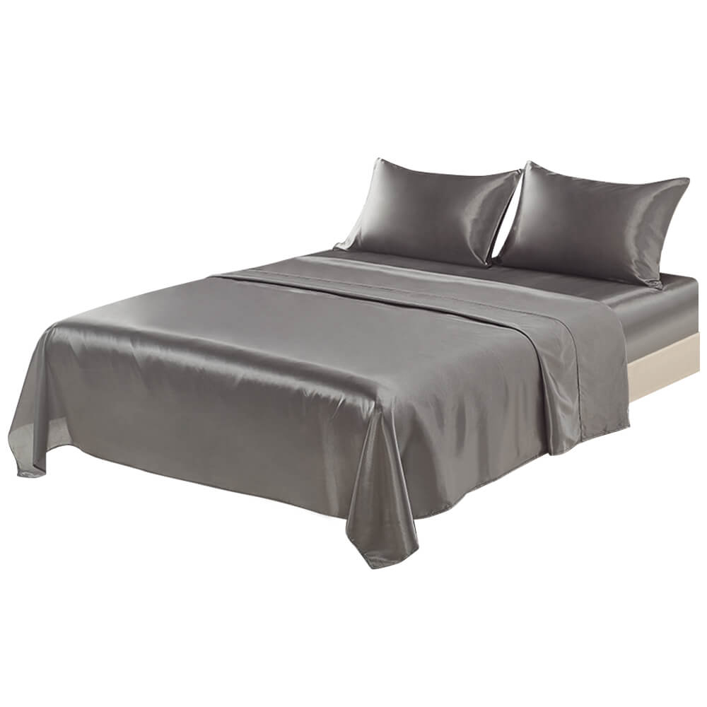 4 Piece Satin Silk Sheet Set - BCBMALL