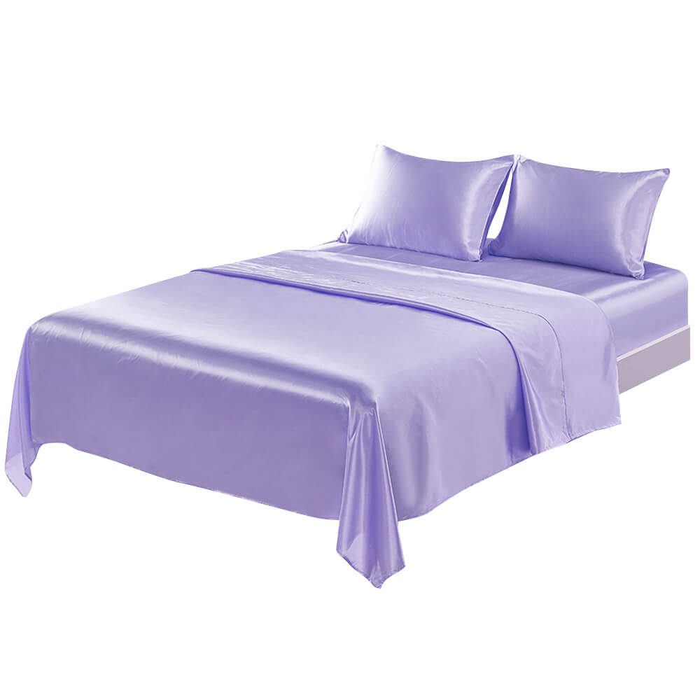 4 Piece Satin Silk Sheet Set - BCBMALL