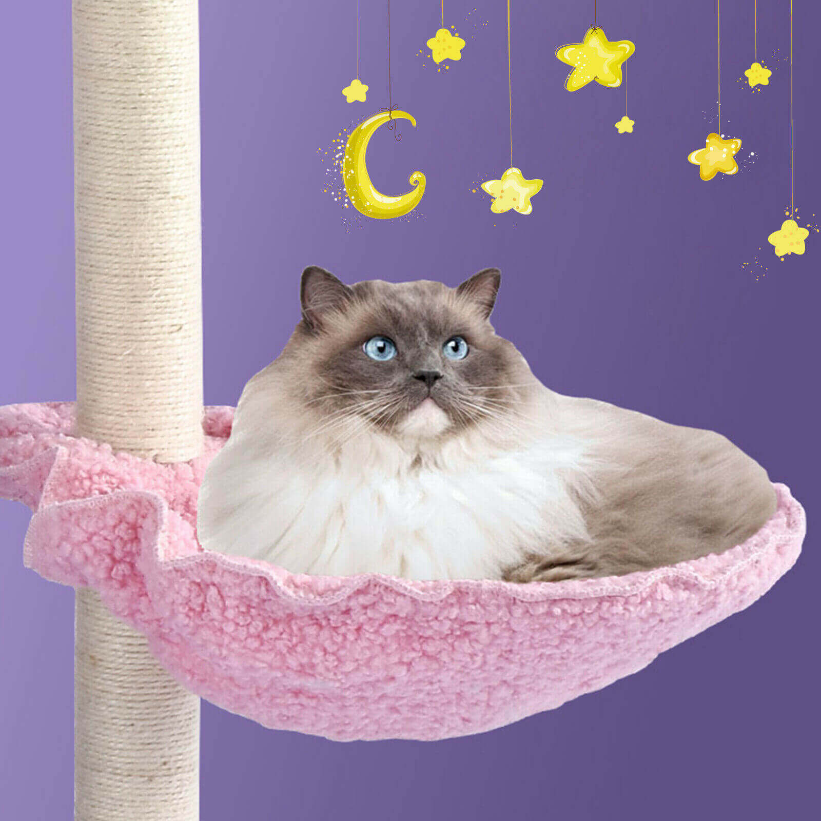 hanging star of 41" Cat Tree Scratching Tower