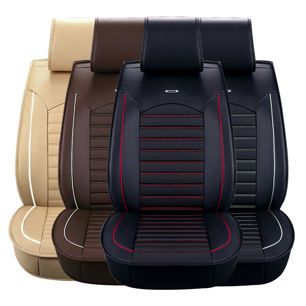 5-Seat Car Leather Seat Covers, 3D Stereo Version