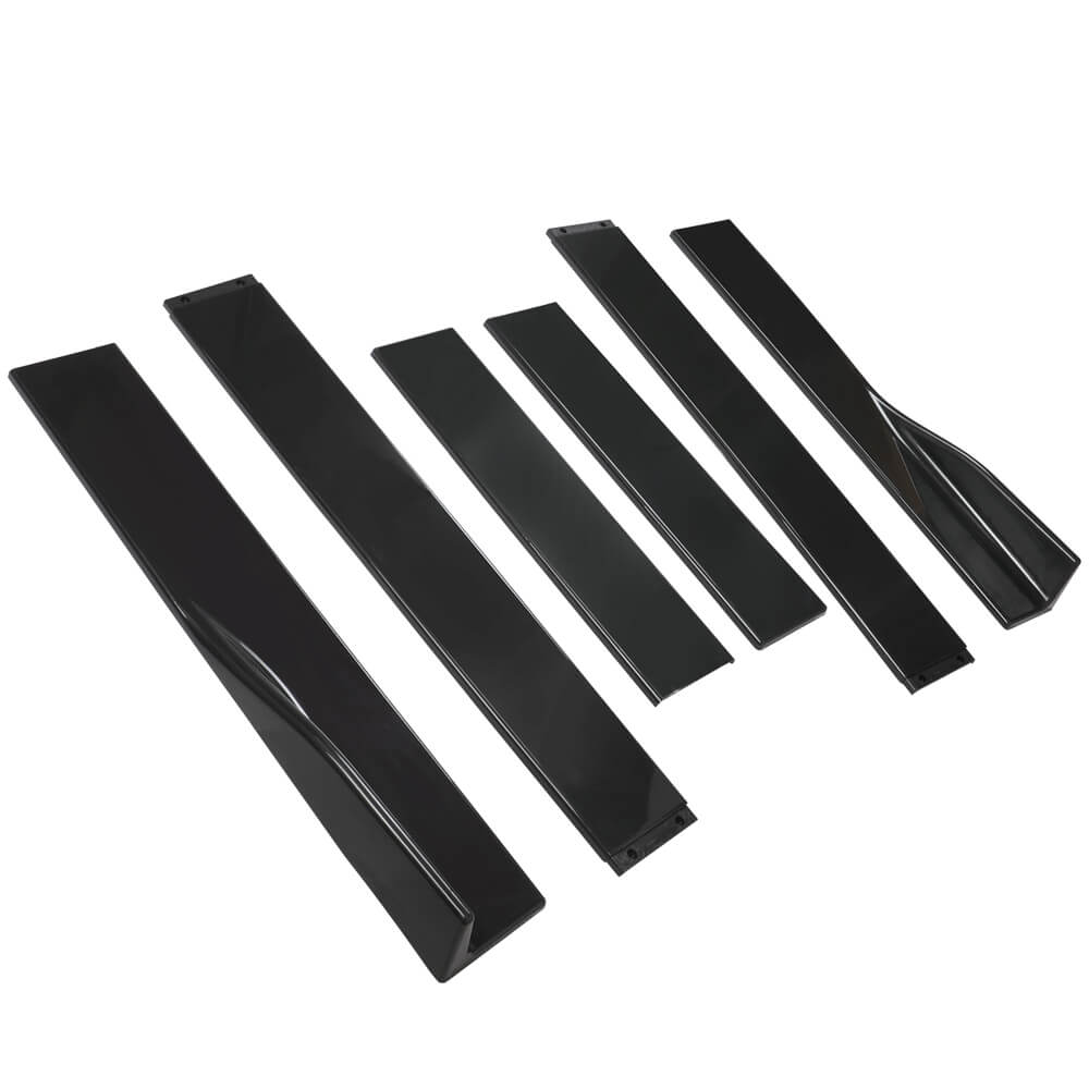 6 pieces of the Car Side Skirt Rocker Extension Panel Kit