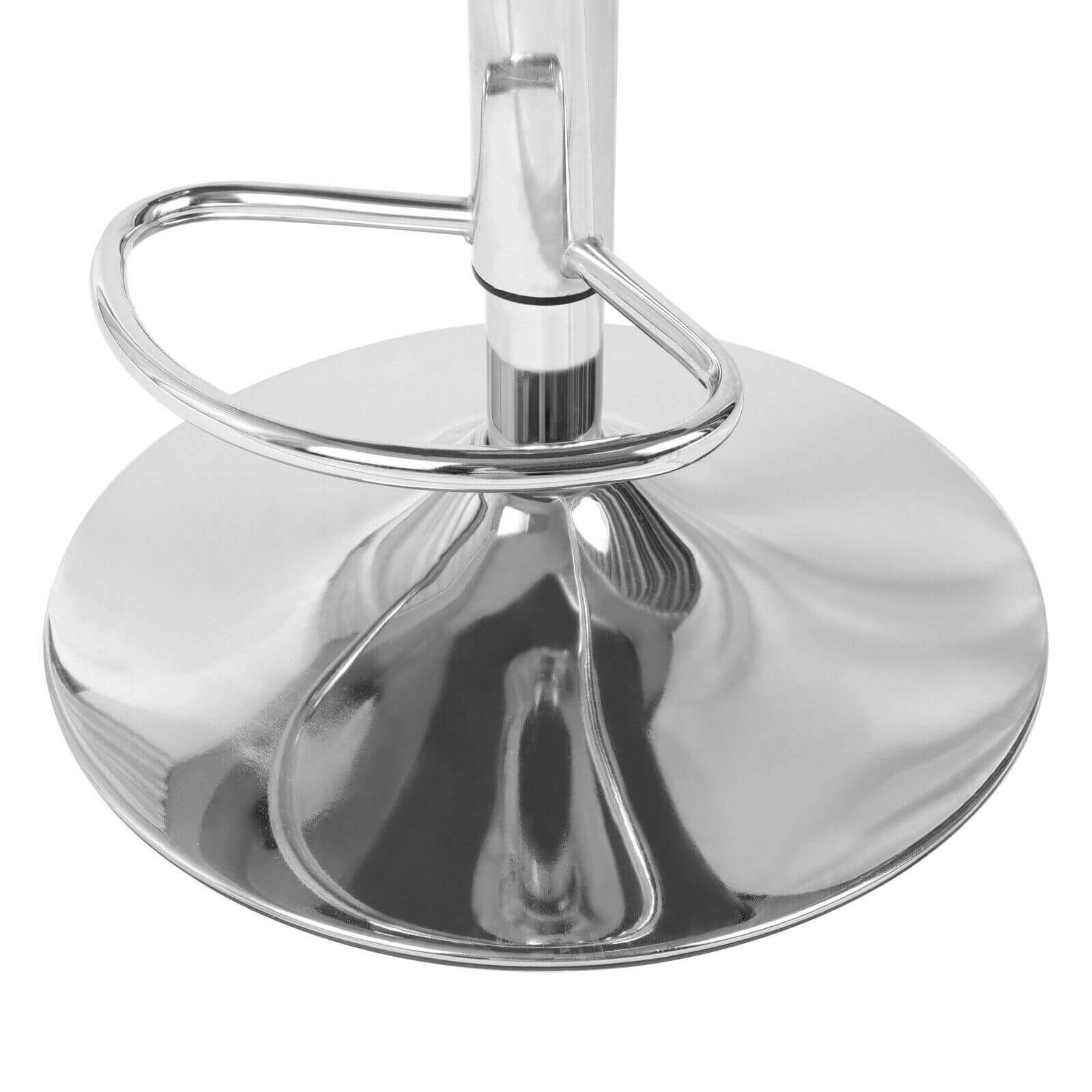 bottom of Adjustable 360° Wood Swivel Bar Stool