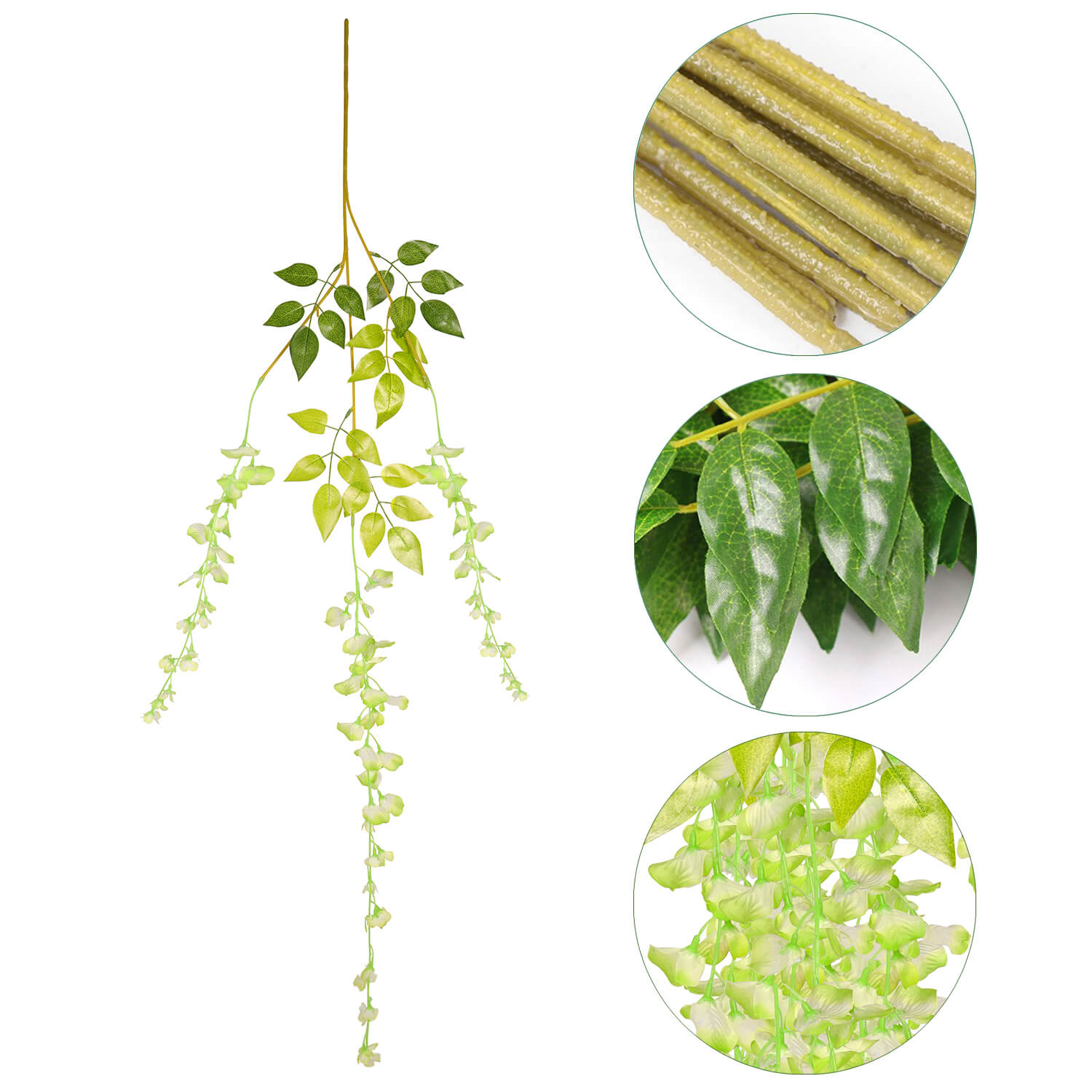 Artificial Flowers Vine, 6 Pcs - BCBMALL