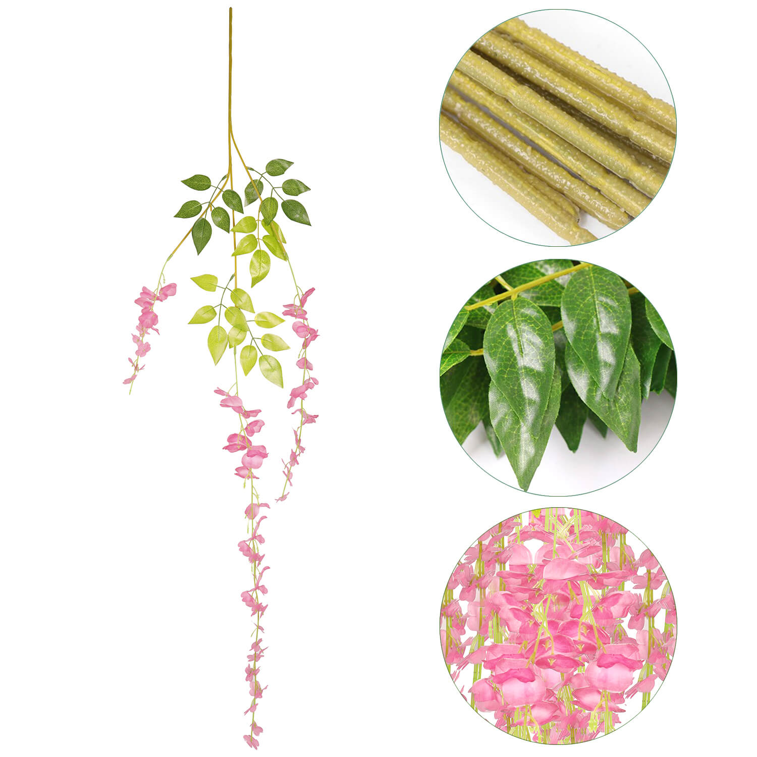Artificial Flowers Vine, 6 Pcs - BCBMALL