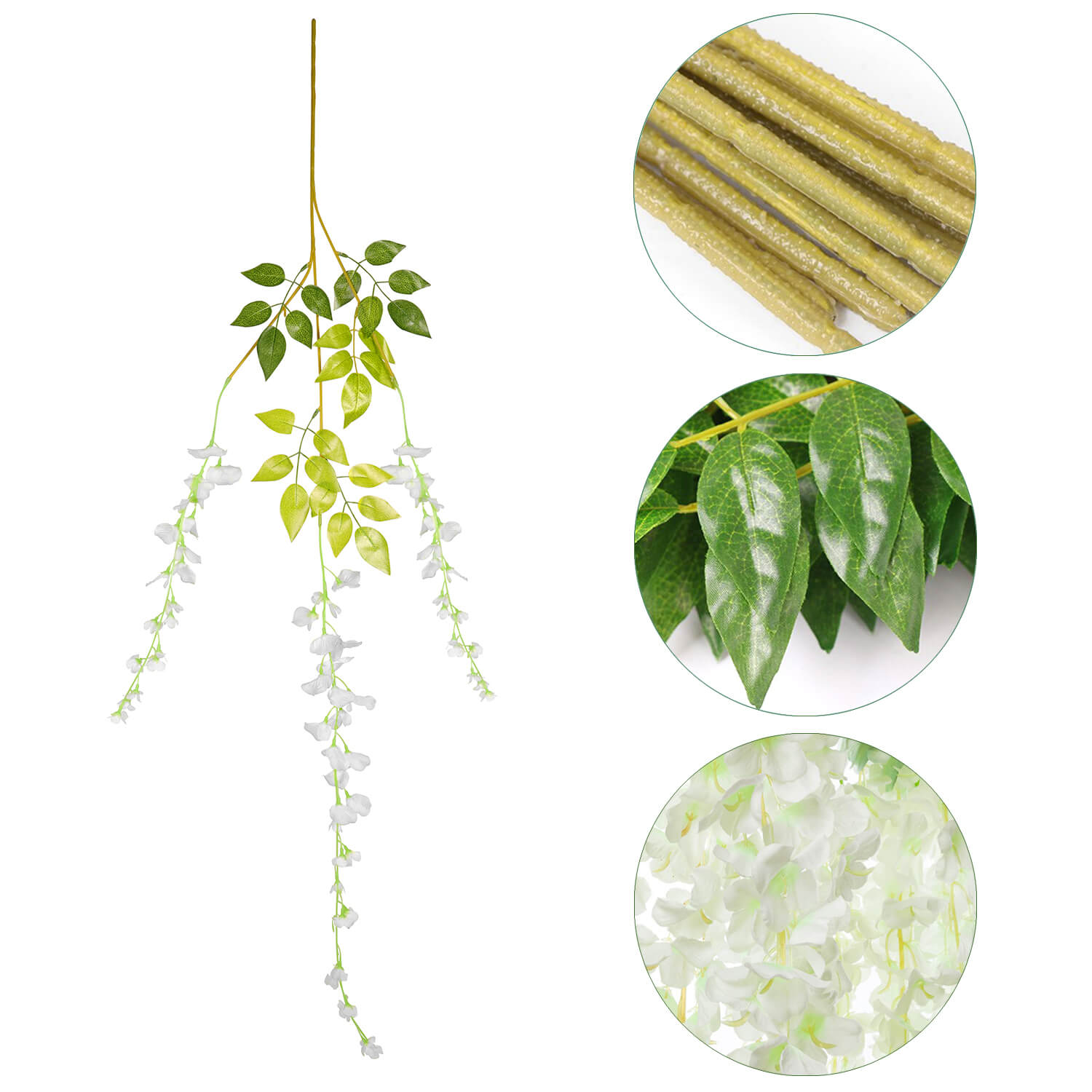 Artificial Flowers Vine, 6 Pcs - BCBMALL