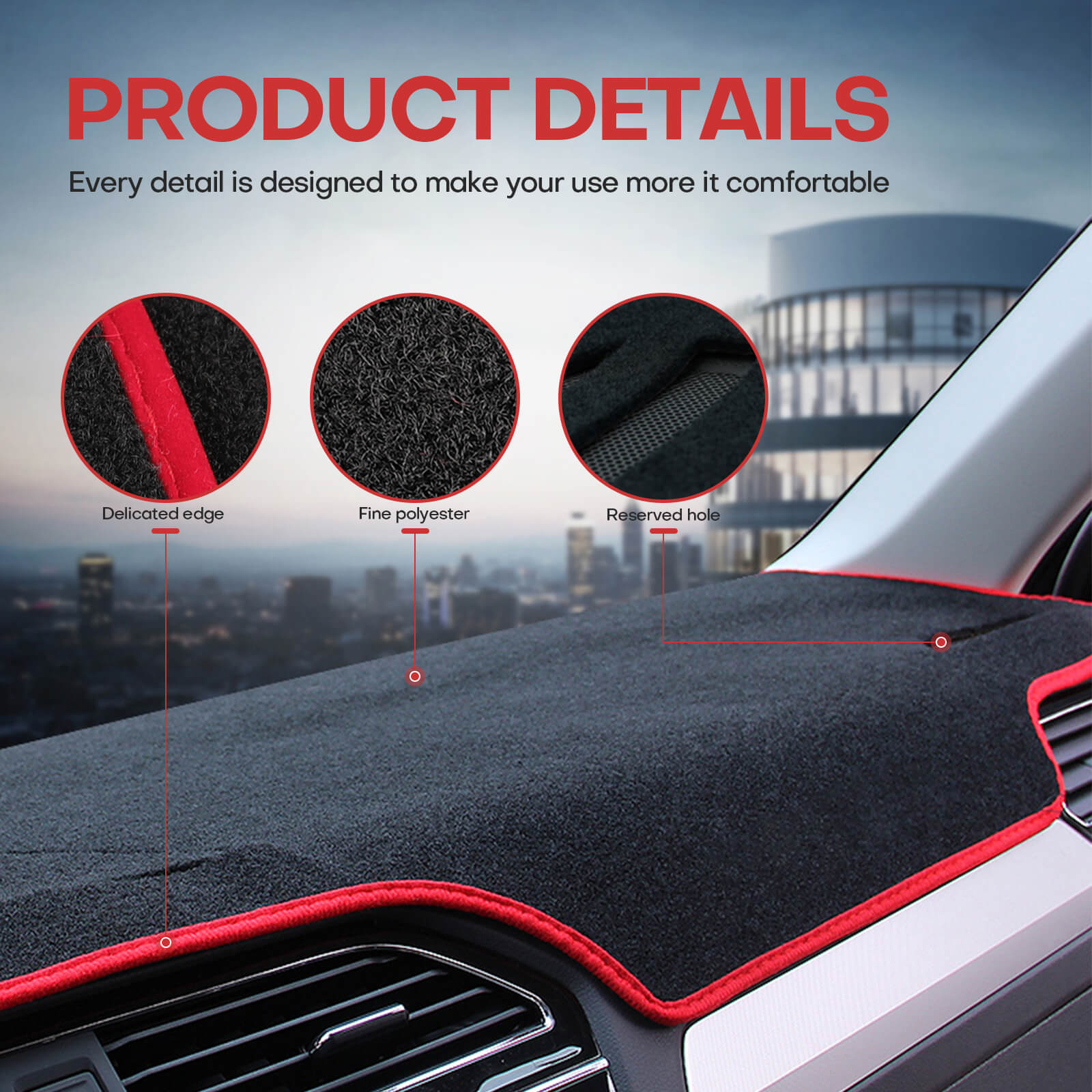 Car Dash Mat Cover For Subaru Forester 2013-2018 - BCBMALL