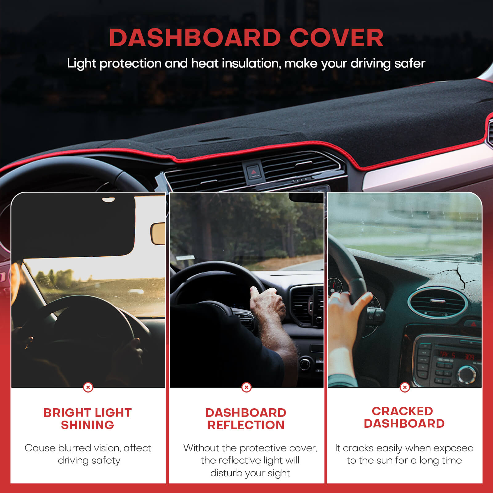 Car Dash Mat Cover For Subaru Forester 2013-2018 - BCBMALL