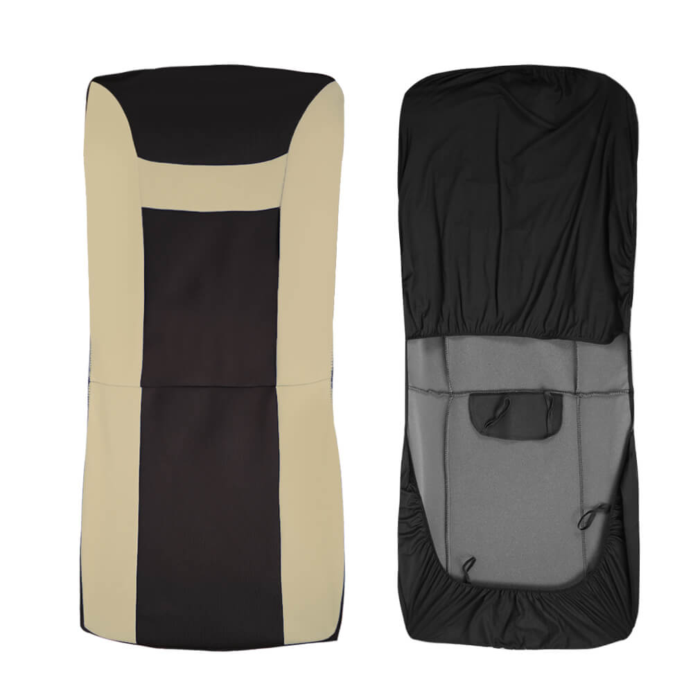 display of Universal Cloth Seat Cover with Steering Wheel Cover