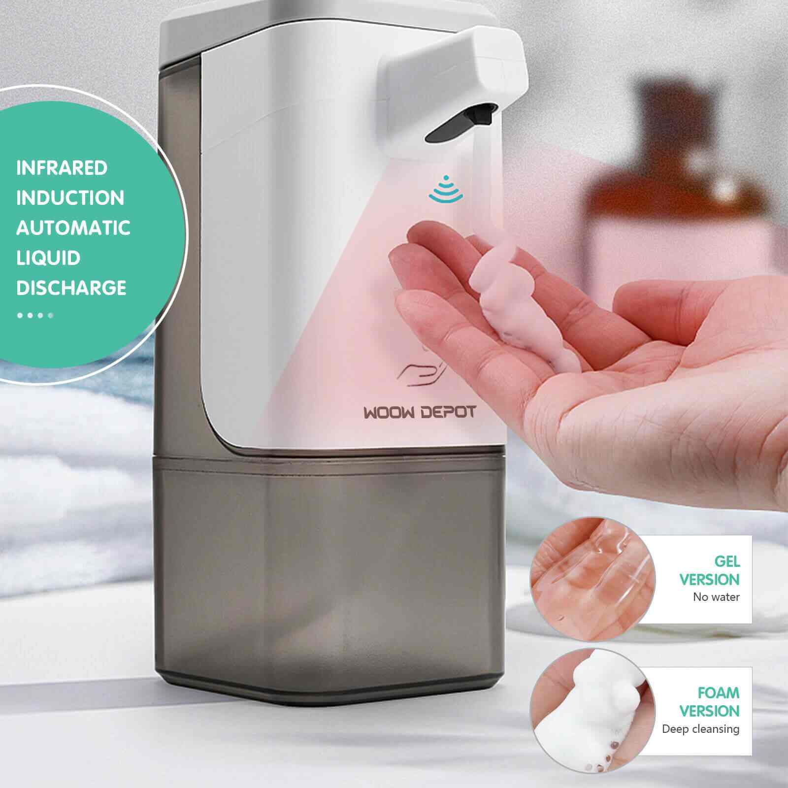 feature of 600ml Automatic Gel/Foam Soap Dispenser
