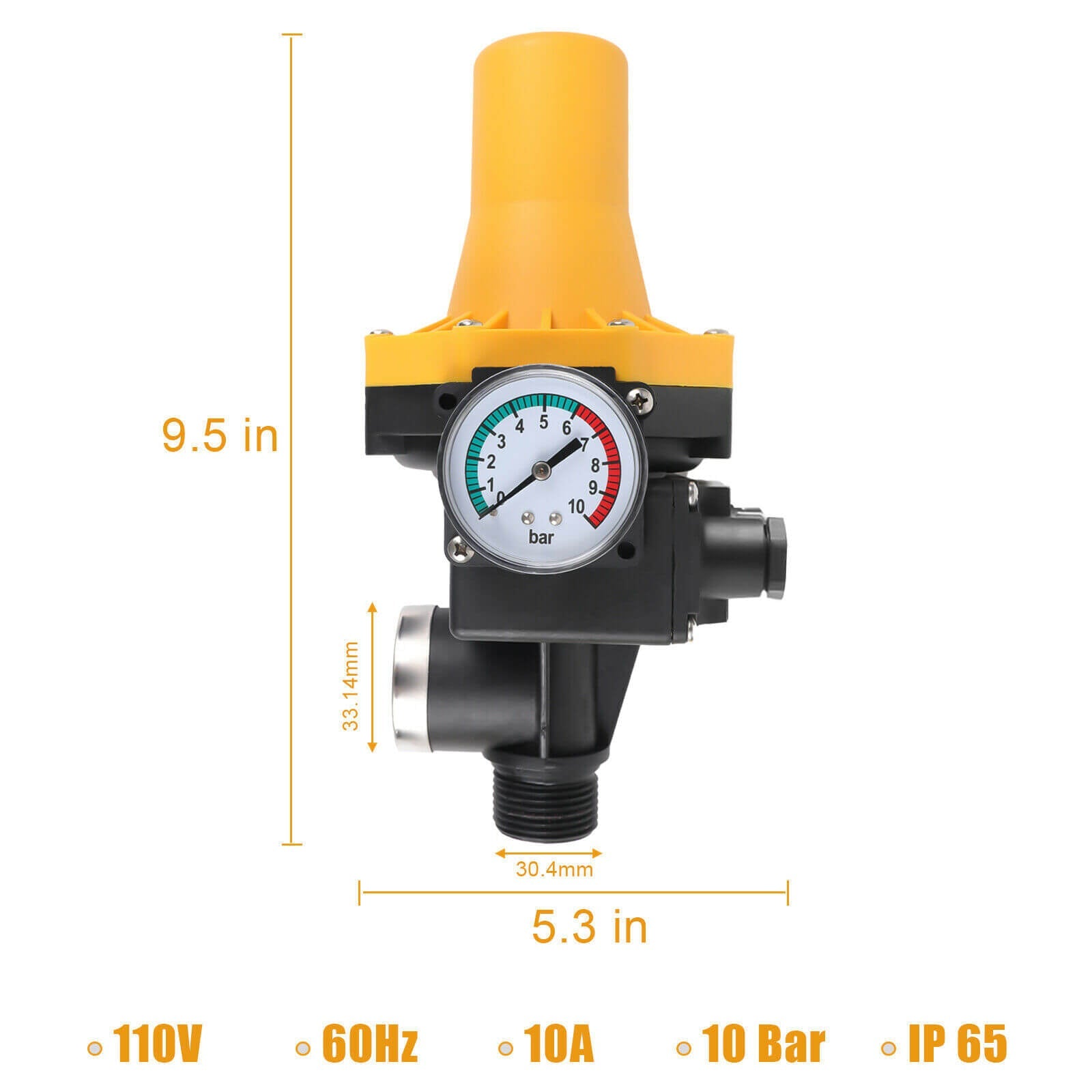 Automatic Pump Pressure Controller size