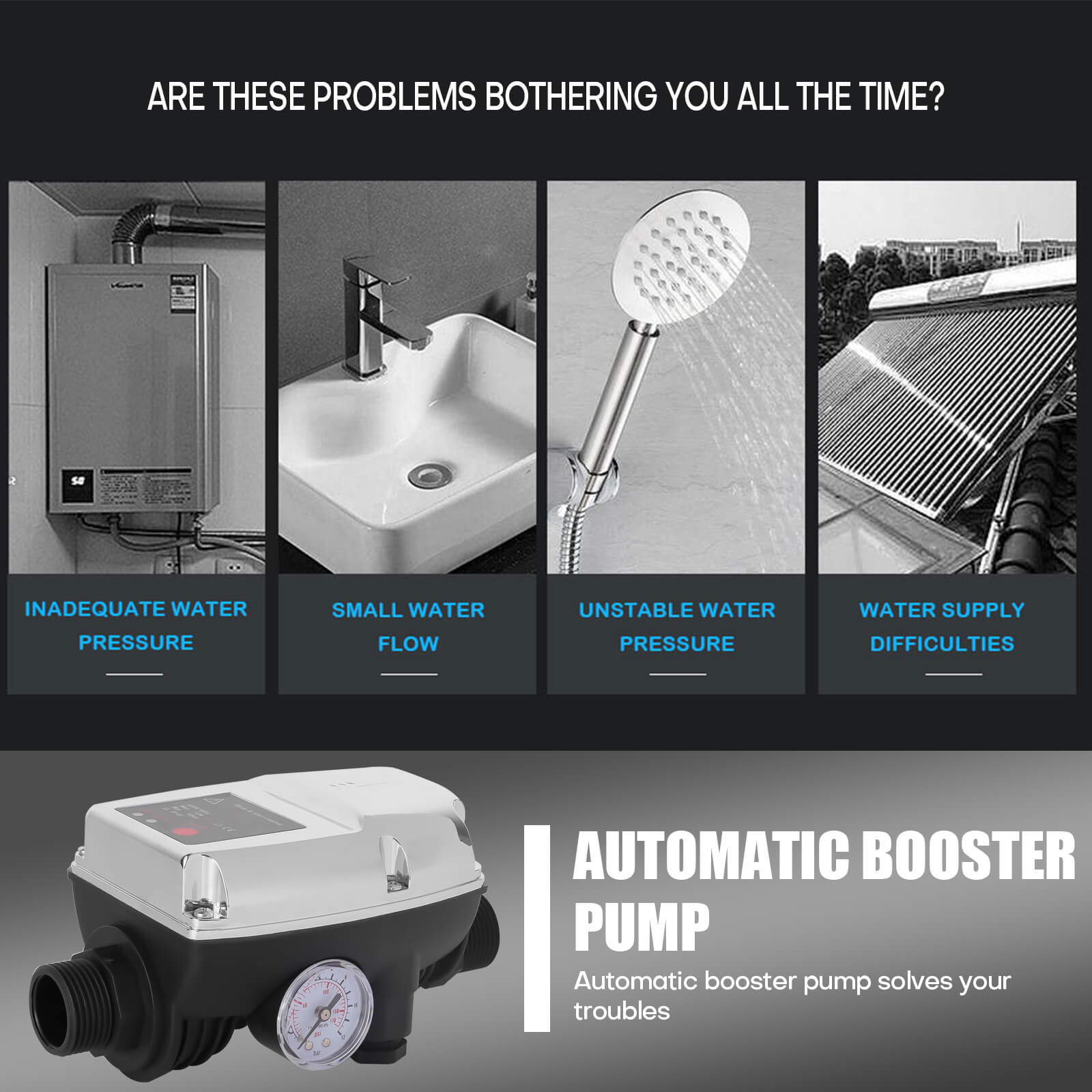 Automatic Water Pressure Controller Switch - BCBMALL