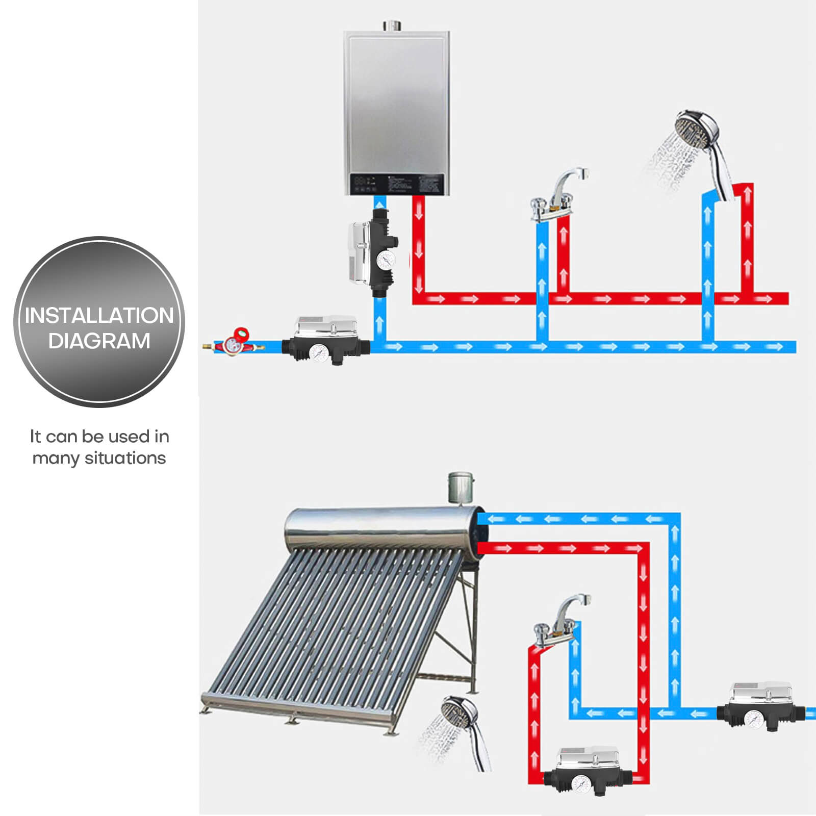 Automatic Water Pressure Controller Switch - BCBMALL