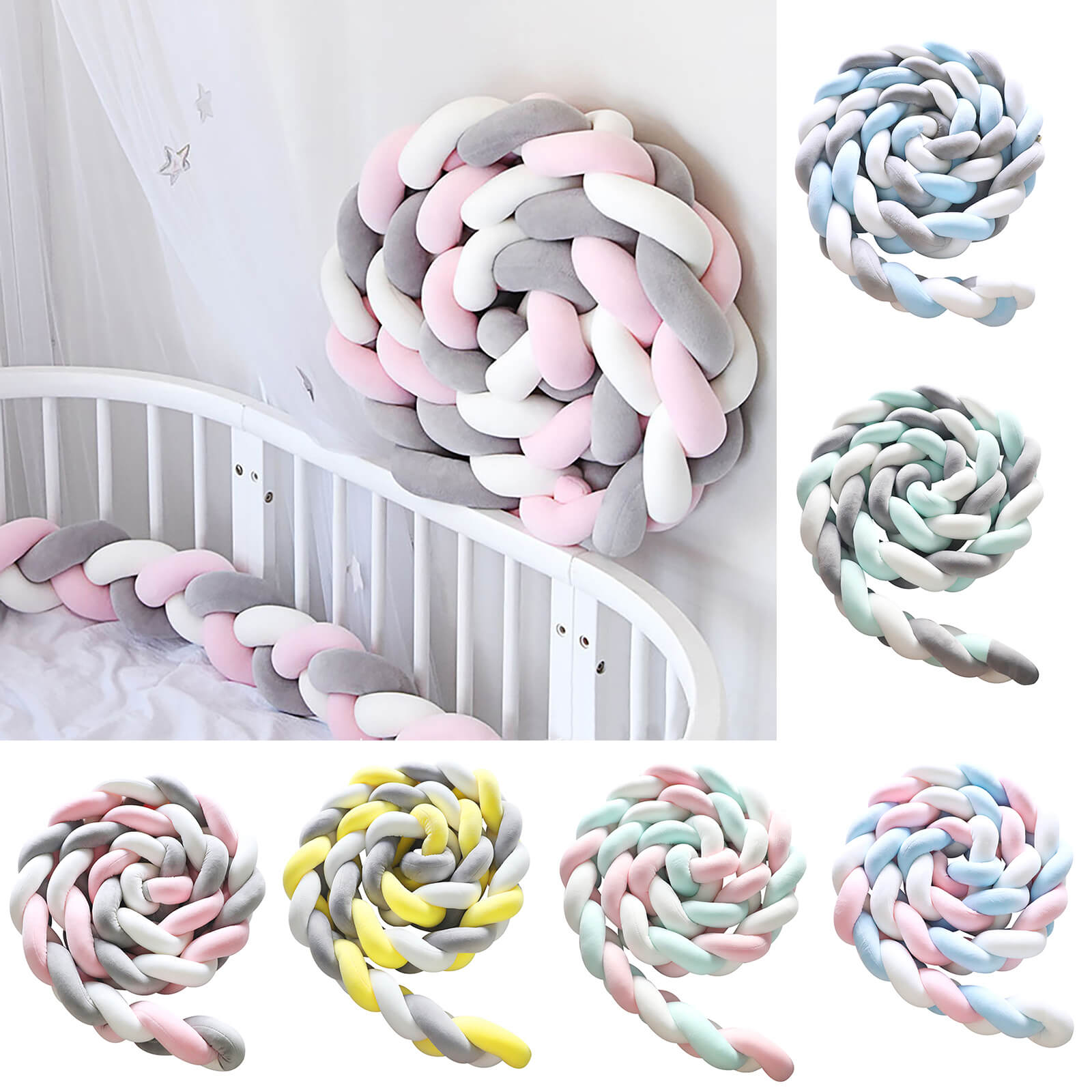 Baby Crib Bumper Knot - BCBMALL