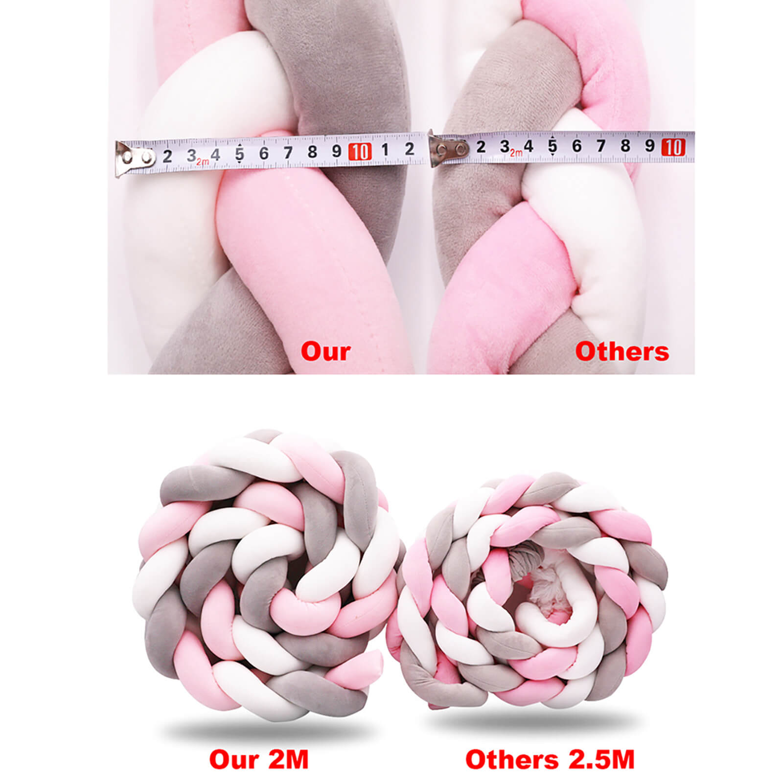 Baby Crib Bumper Knot - BCBMALL