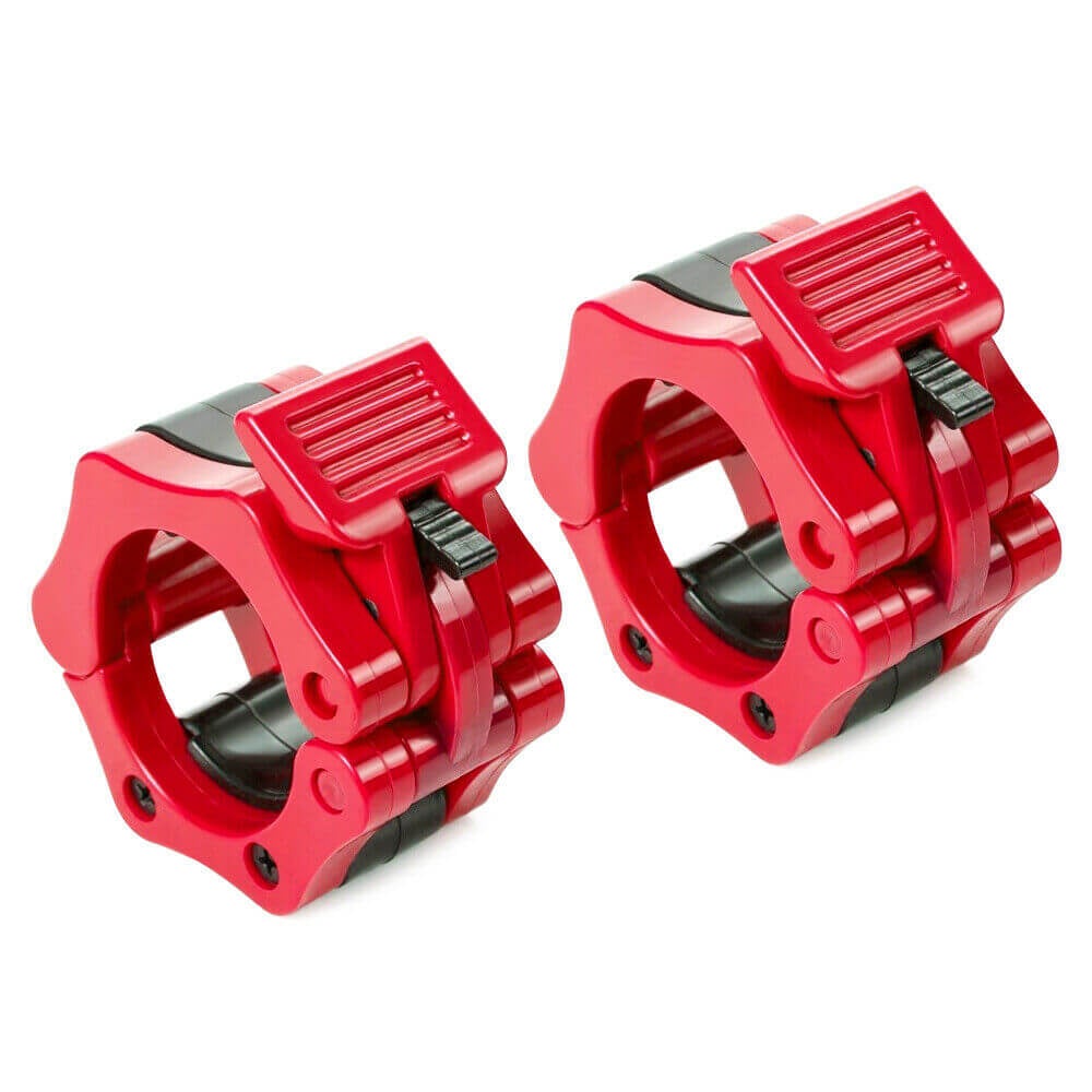2 Pcs Red Standard Barbell Lock - BCBMALL