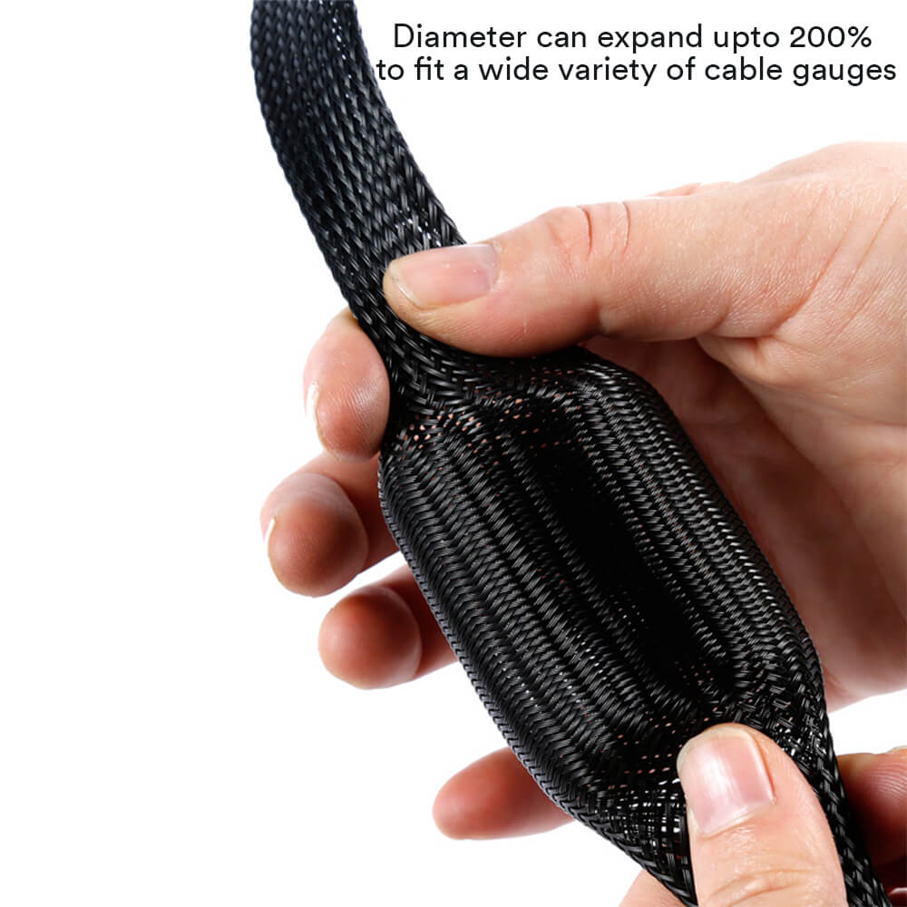 Braided Wire Cable Sleeve Cord - BCBMALL