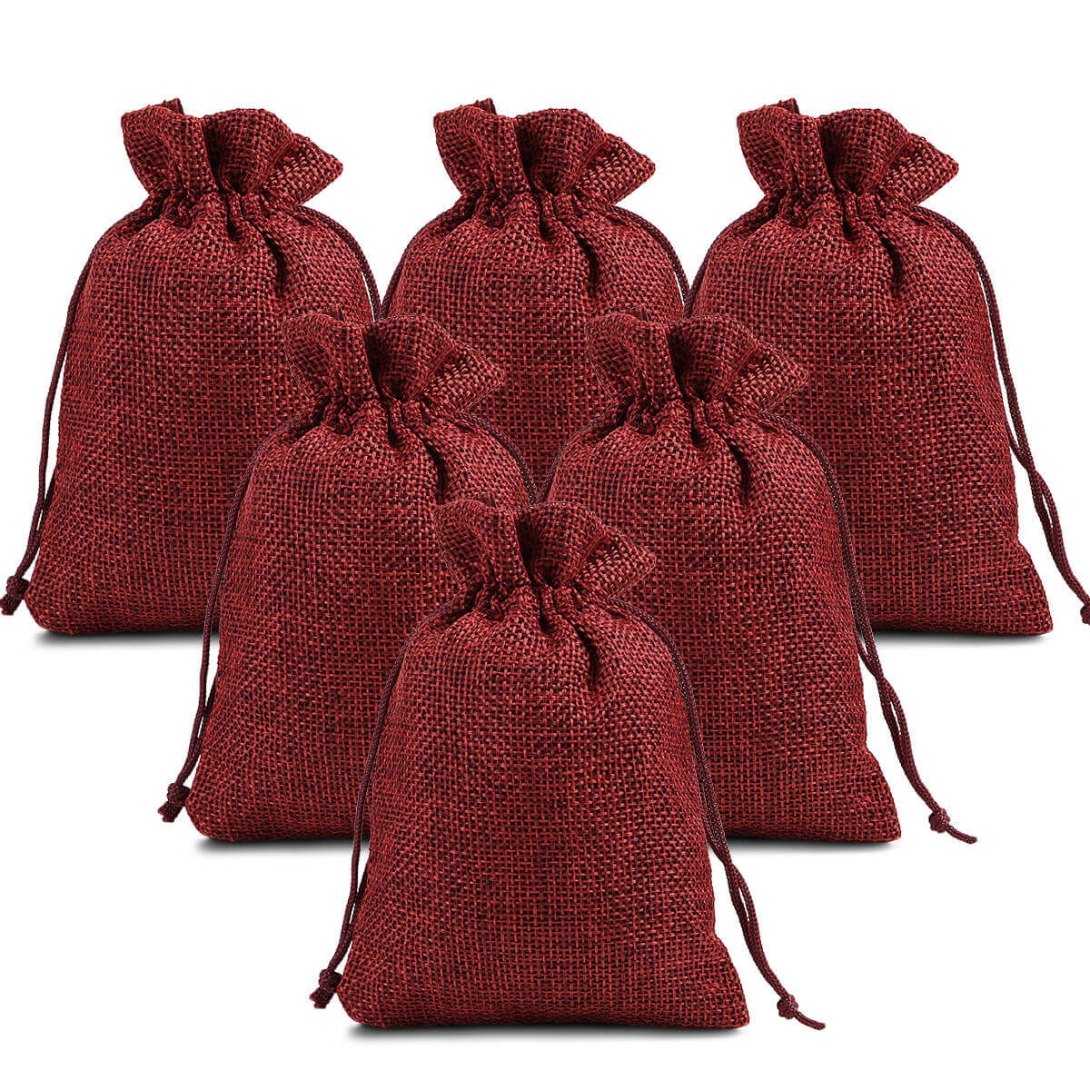 Burlap Linen Gift Bags, 25/50/100 Pcs - BCBMALL