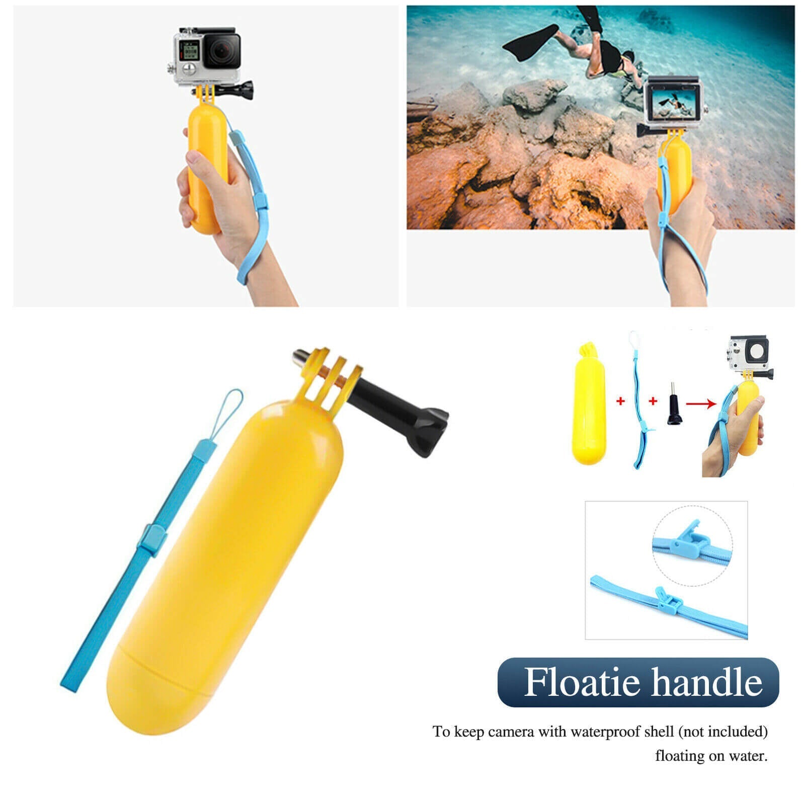 floatie handle of Camera Accessories Set for GoPro Max, 23pcs