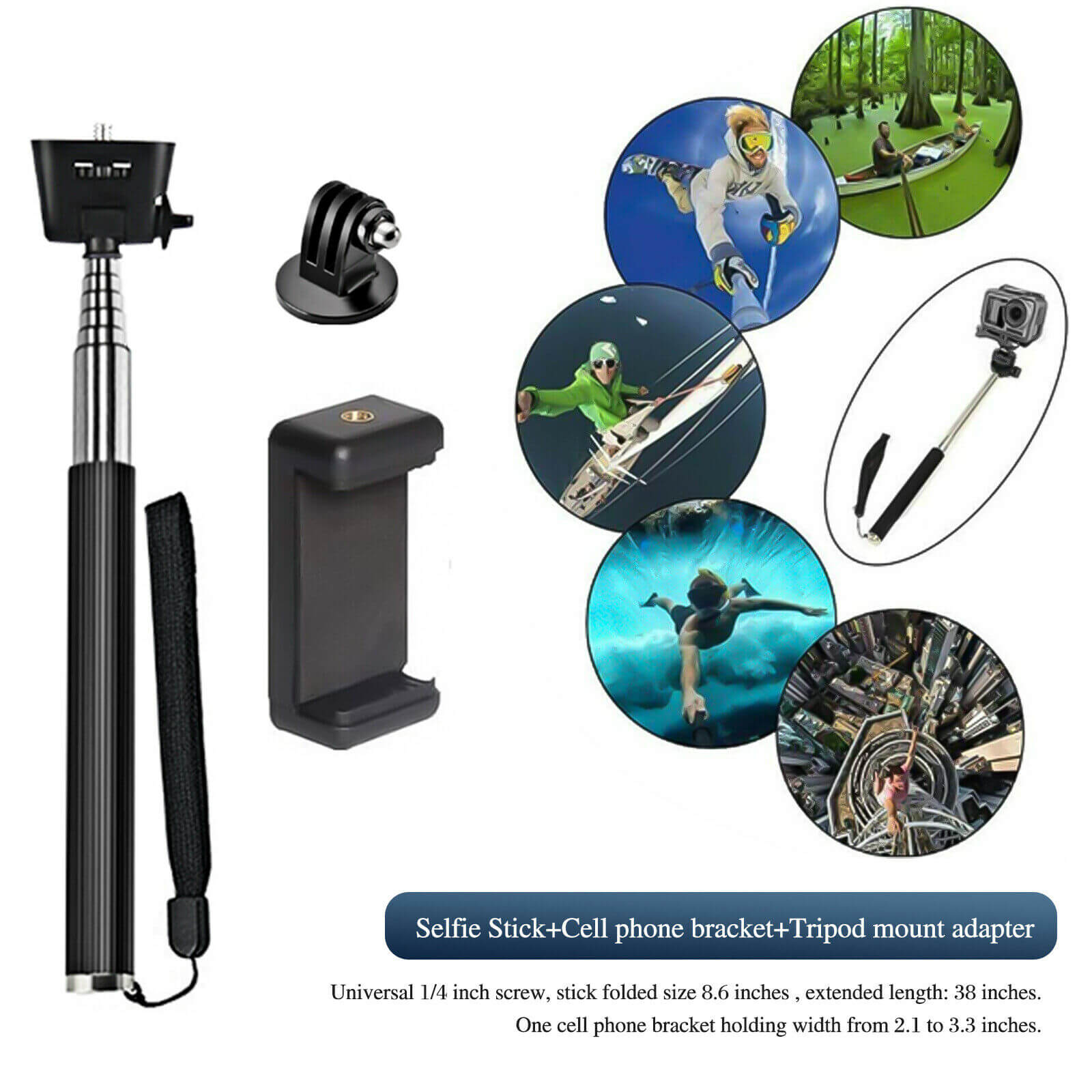 selfie stick of Camera Accessories Set for GoPro Max, 23pcs