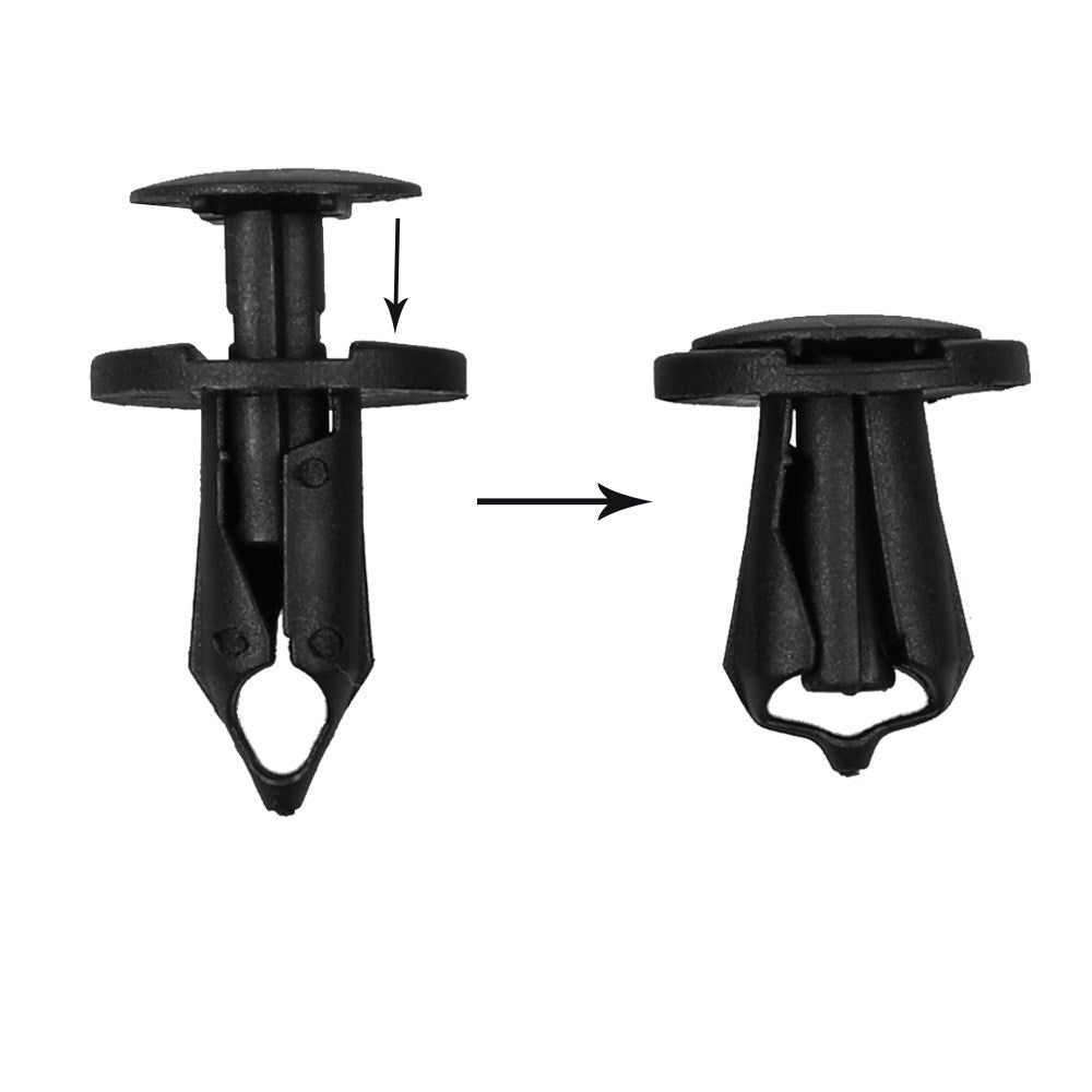 Car Bumper Clip Plastic Rivets, Universal 8mm 100pcs - BCBMALL