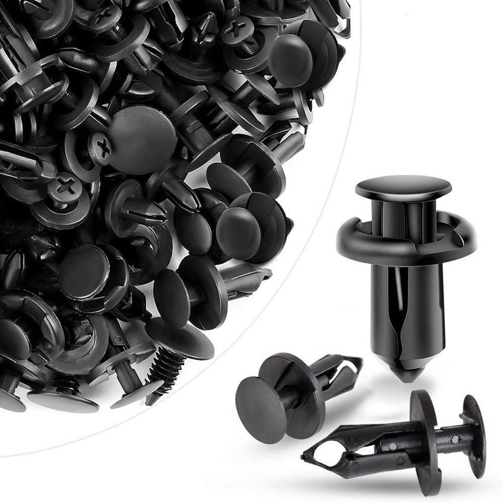 Car Bumper Clip Plastic Rivets, Universal 8mm 100pcs - BCBMALL