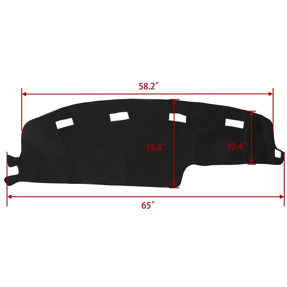 size of Car Dashboard Mat For 1994-1997 Dodge Ram