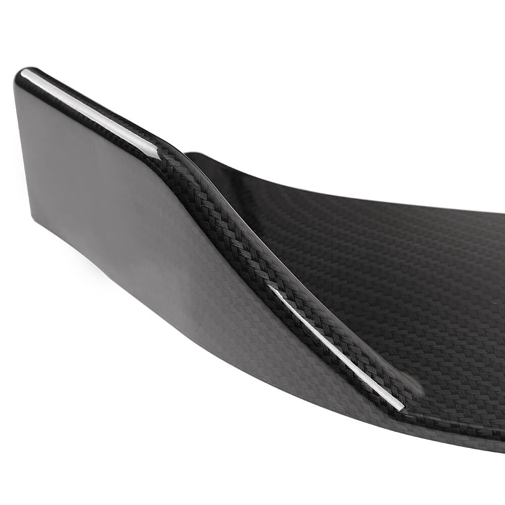 detail of fiber black Car Front Bumper Splitter Spoiler Body Kit